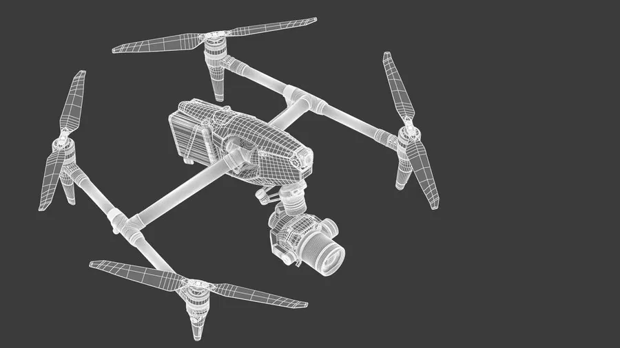 DJI Inspire 3 — front-left elevated view